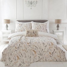 Hotel Collection Becky Natural 100% Cotton Duvet Set - Double - New Sealed