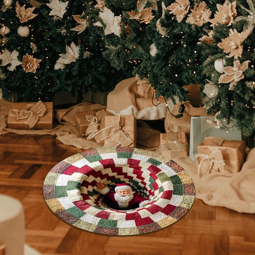 Christmas rug - christmas, 3d
