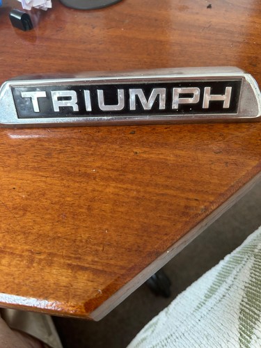 Triumph stag number plate - triumph,