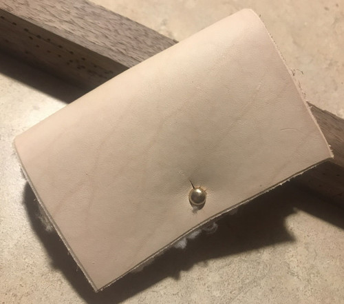 Handmade tan leather fly - tan,