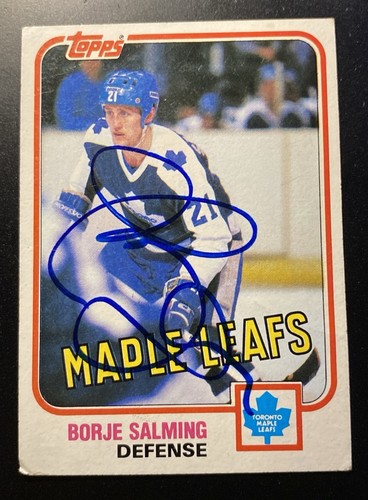 1981 topps borje salming - 1981-82,