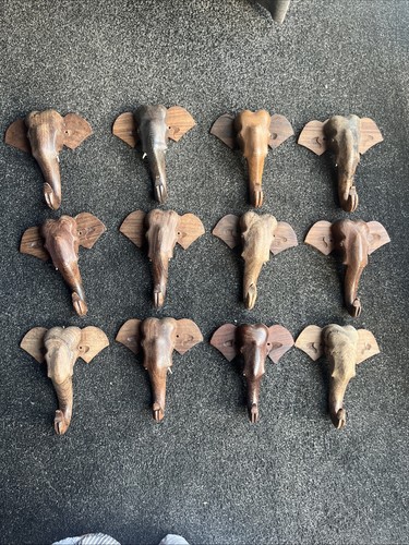 Wooden carved elephant - 12,