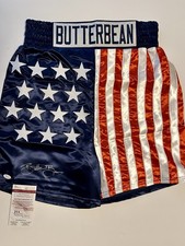 Eric “Butterbean” Esch signed custom boxing trunks. JSA certified