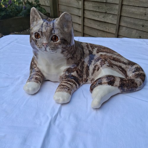 Signed winstanley pottery cat - signed,