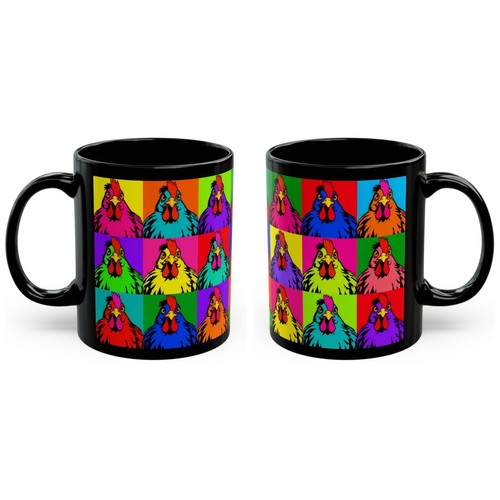 Chicken pop art mug warhol - chicken,