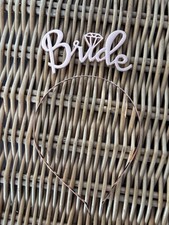 Rose Gold Bride Headband
