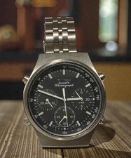 RARE! VINTAGE 80s SEIKO 7A38-7270 SPEEDY QUARTZ CHRONOGRAPH JAMES BOND IN USA