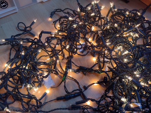 Warm white christmas tree - warm,