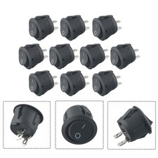10PCS 12v Round Rocker Tiny
