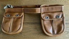 William Powell Leather Cartridge Bags On Belt Measures 37-46”
