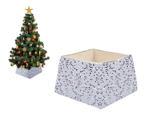 Silver sequin christmas - silver,