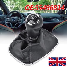 5 Speed For Vauxhall Corsa E Adam 55496814 Gear Stick Shift Knob&Gaiter Boot.