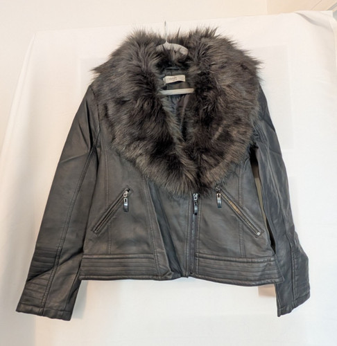 Wallis grey faux leather