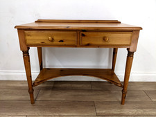 DRESSING TABLE Ducal Classic Pine 2 Drawer Bottom Shelf Writing Desk Workstation