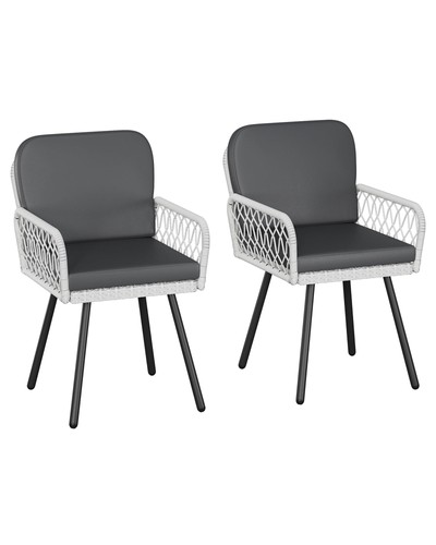 Garden chairs set rope - chairs, 2,