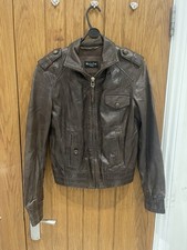 Women’s Massimo Dutti Lambskin Leather Jacket