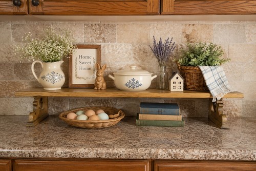Vintage handmade oak display - vintage,