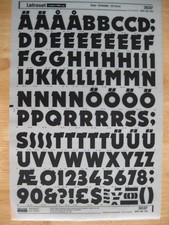 .1 x Letraset Upper case