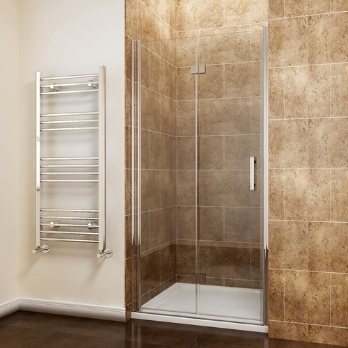 Frameless bifold shower door - frameless,