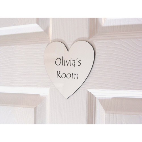 Personalised heart door sign - heart,