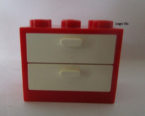 Lego 4532a 4536 cupboard - 4532a, red