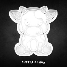 Cow Cookie Cutter and Stamp