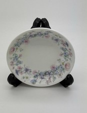 Vintage Wedgewood Angela Bone China Trinket Dish Made In England Floral Design