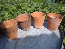 4 x Vintage Clay Terracotta