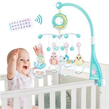 Baby Musical Crib Bed Bell Cot