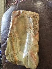 Vintage Onyx Ashtray Trinket