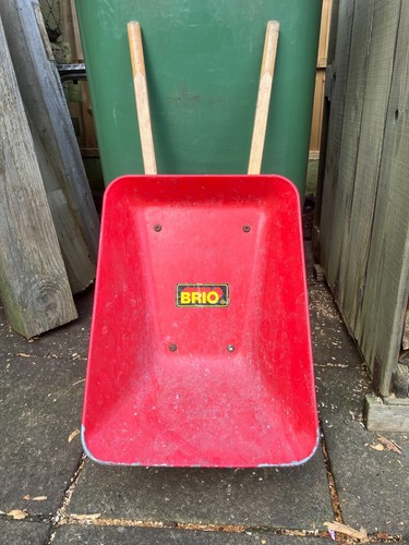 Vintage red brio metal wheel - red,
