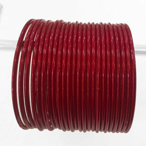 Matt red churi bangles - churi,