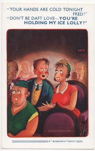 Postcard bamforth comic - bamforth,