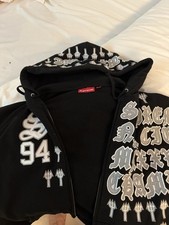 Supreme League Champs Zip Hoodie & Sweatpants Set Black M (Worn Once)