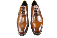 John white men oxford brown - white,