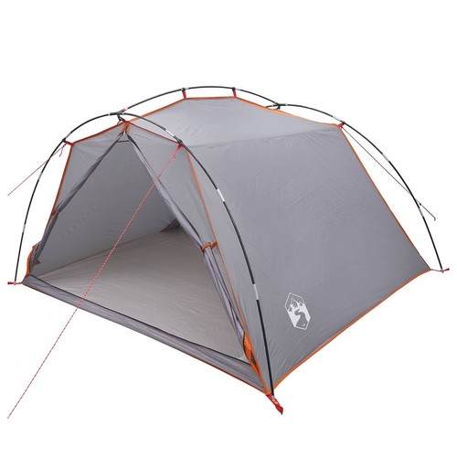 Tunnel tent grey - tent, orange