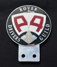ROVER P4 DRIVERS GUILD CLUB VINTAGE ENAMEL RADIATOR GRILLE CAR BADGE BAR EMBLEM