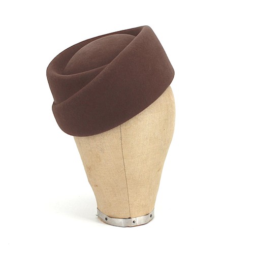 Made felt pillbox hat - made,