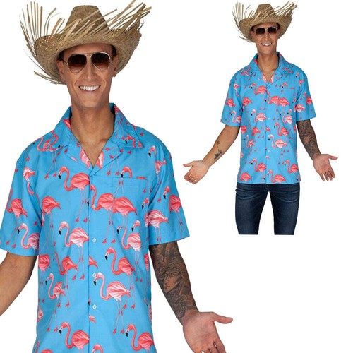 Hawaiian shirt flamingo design - shirt,
