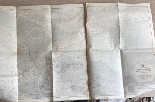 Vtg admiralty chart map 3683 - admiralty,