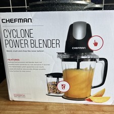 NEW Chefman Cyclone Power Blender 2-tier Blade Blend Crush Chop Black 🧑‍🍳🌪️🍧