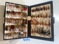 Daiwa Wilderness Fly Box + Dry Flies Daddies Hoppers Etc 184 Flies Fly Fishing