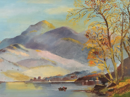 Vintage autumn landscape - vintage,