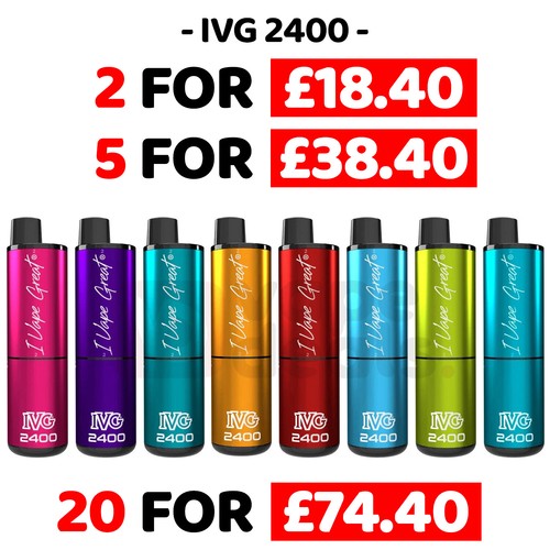 Ivg 2400 rechargeable vape kit - 2400,