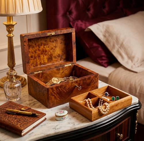Moroccan thuya wood jewelry - moroccan,