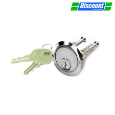 Night Latch Cylinder Lock Barrel 2 Keys Replacement Rim Cylinder in Chrome