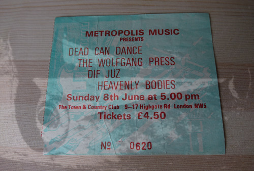 Dead can dance ticket - dance,