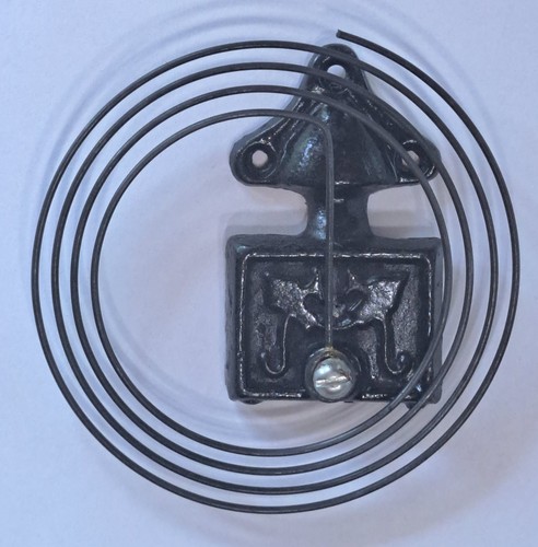 Vintage clock round coil - round,