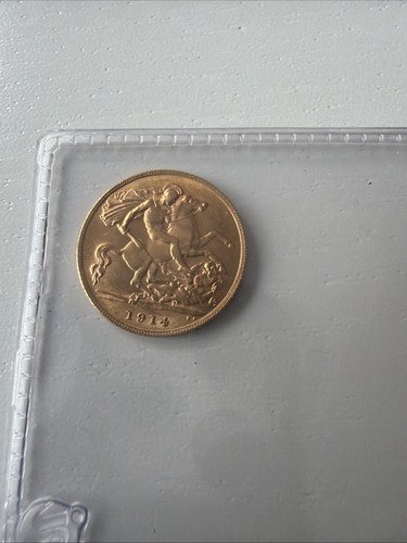 1914 george gold half - v,