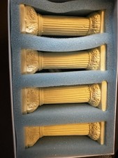 Vintage M&S Wedding Cake Pillars & Dowels (4x Ivory Plaster Columns) New/Unused